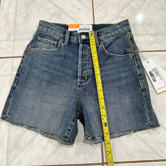 NWT DU/ER Denim Shorts Womens Size 24 Blue Vintage Jeans - Picture 11 of 13